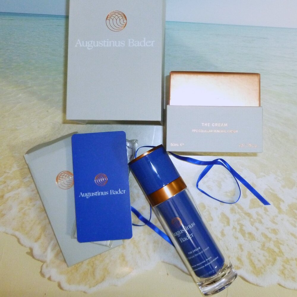 Empty Augustinus Bader The Cream 1.7 oz bottle with box FOR STAGING